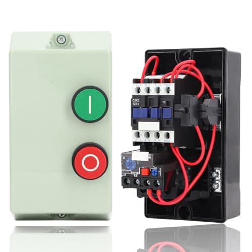 Image of Magnetic Motor Starter, LE1D12M7 Three Phase Power Control Starter For Compressor Waterproof Flame Retardant Magnetic Switch Box Single Phase 220V 230V 3 Phase 380V 400V 9-13A