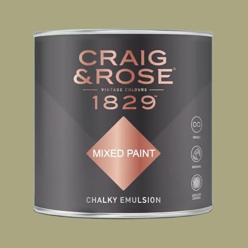 Image of Paint Stop CRAIG & ROSE 1829 CHALKY EMULSION TAPESTRY GREEN 750ML