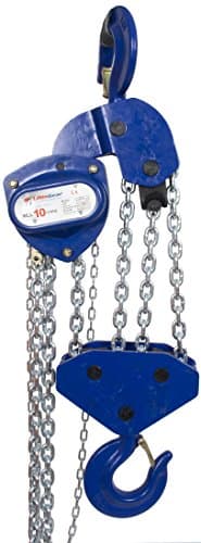 Image of LiftinGear 10 Tonne Chain Block Lifting Tackle Crane Hoist Manual Gantry Hand Pulley 3-12mtr Lift Height (4mtr)