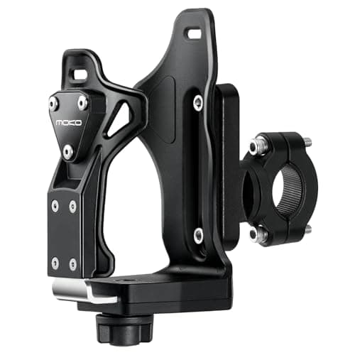 Image of MoKo Bike Water Bottle Holder, Adjustable Bike Bottle Cage for 1.9-3.6" Diameter Bottle, for Handlebar & Frame,Durable Motorcycle Cup Holder with Screw Tool,for Bicycle/Stroller/Scooter/Wheelchair/ATV