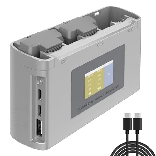 Image of MVMOD Mini 4K/Mini 2 Battery 2Pack with Charging Station, 2400mAh 7.7V 31Mins Flight Time Intelligent Batteries for DJI Mini SE Drone with Display Two-Way Charging Hub