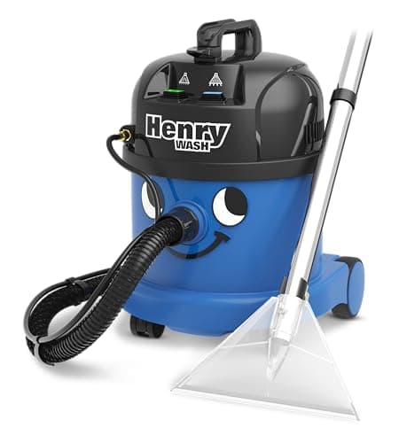 Image of Henry Wash, HVW 370-2 Wet Vacuum Carpet Cleaner, 1000 Watt, Blue