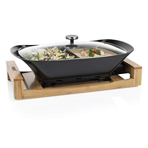 Image of Princess Multi Cook, Tabletop Cooker, Food Warmer, Buffet Server, 1600 W, Bamboo Stand, 4L, Adjustable Thermostat