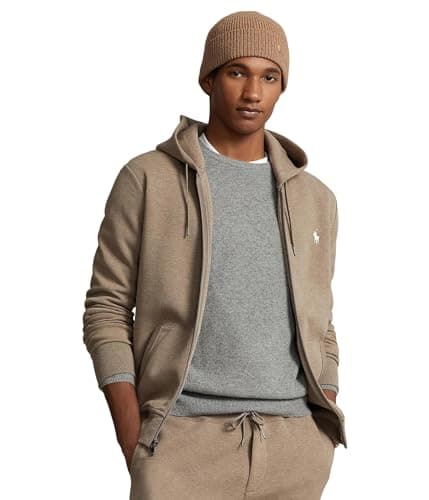 Image of Polo Ralph Lauren Mens Fleece Zip Hoodie, Cedar Heather, M