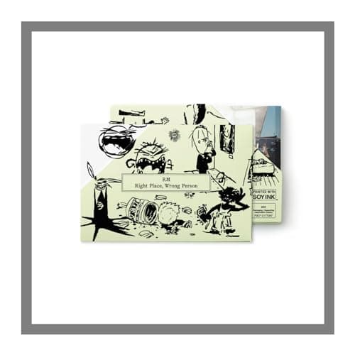 Image of BTS RM Right Place, Wrong Person 2nd Solo Album Weverse Albums Version File Holder+1ea QR Card with User Guide+80p PhotoBook+2p PostCard+2p PhotoCard+Tracking Sealed