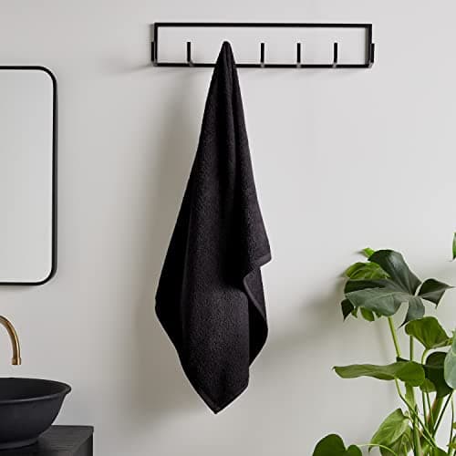 Image of Catherine Lansfield Quick Dry Cotton Hand Towel Black