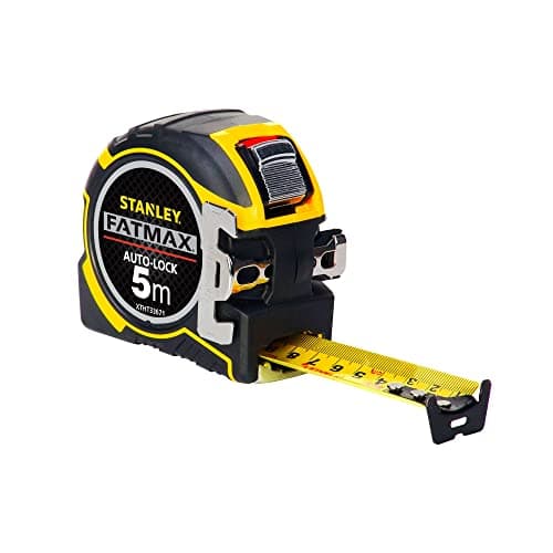 Image of STANLEY STA033671 FATMAX Autolock Tape, 5m Metric Only, Yellow/Black