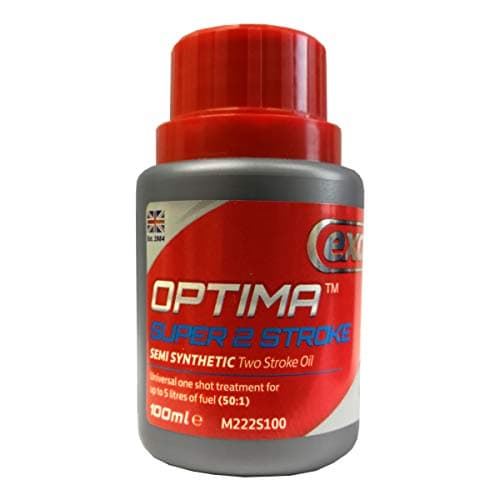 Image of One Shot 2 Stroke Oil EXOL Optima 100ml Lawnmower Chainsaw Strimmer etc 2-Stroke
