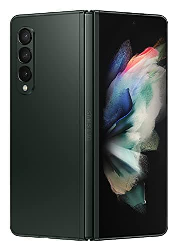 Image of Samsung F926/DS Galaxy Z Fold 3 5G, Dual, 256GB 12GB RAM, Phantom Green (Renewed)