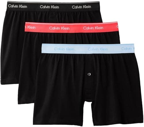 Image of Calvin Klein Men Boxer Trad 3PK PINK (Black Bodies w/Black/Punch Pink/Br) M
