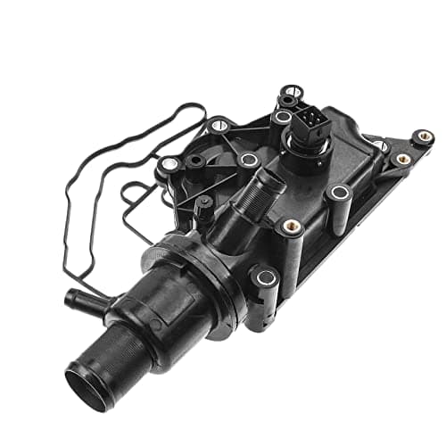 Image of Frankberg Engine Coolant Thermostat Coolant Thermostat with Housing Gasket Compatible with Clio II 1998-2008 Clio II Box/Hatchback 2003-Today Laguna II 2001-2007