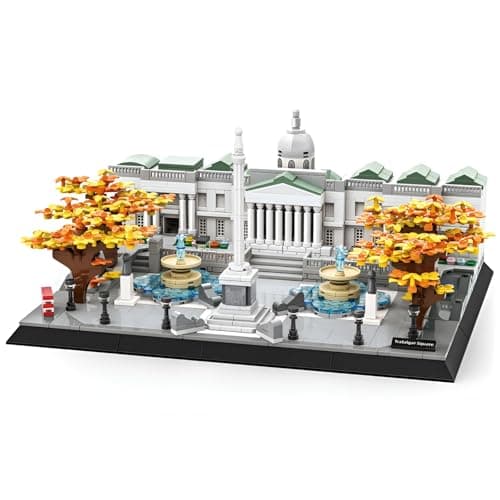 Image of Trafalgar Square Building Blocks Set - 1245PCS London Landmark Bricks Kit, City Street View, Collectible Architecture Model, Home Office Decor, Creative Gift for Adult and Advanced Builders