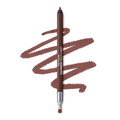 Image of Revlon ColorStay Multi-Liner – Lip Liner with Built-In Blending Brush, Transfer-Proof Creamy Gel Pencil for Lips, Eyes & Face, Less Traced