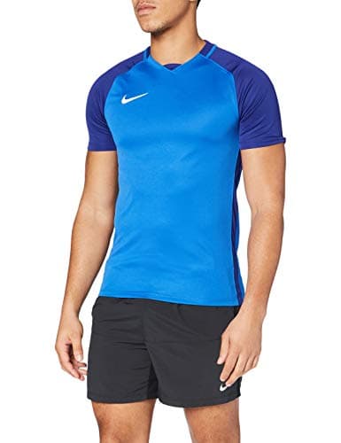 Image of NIKE Men's Trophy Iii Shortsleeve Jersey, Royal Blue/Deep Royal Blue/White, S UK