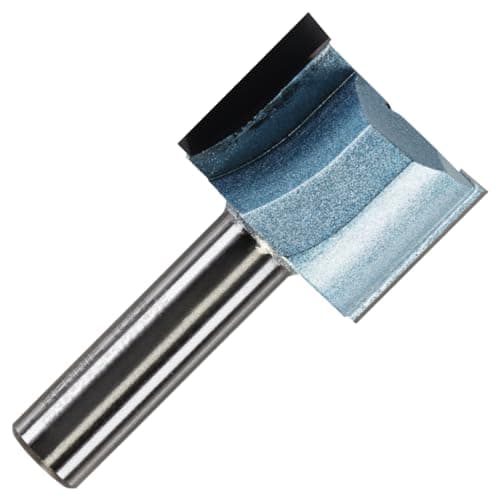 Image of Rennie Tools - 35mm (1.3/8") Cutting Diameter x 25mm Flute x 1/2" Shank TCT Tipped 2 Flute Straight Router Cutter Bit. Compatible With Makita Trend Festool Hikoki Dewalt Router Etc. 35mm Router Bit