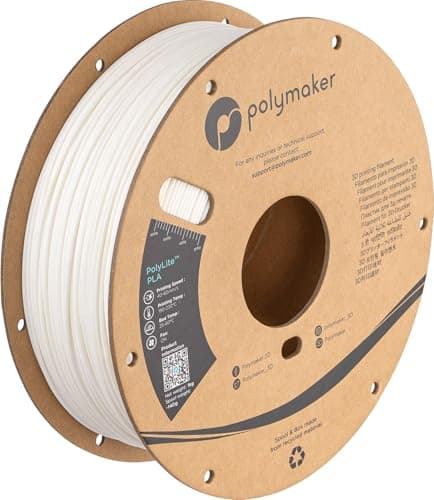 Image of Polymaker PA02002 PolyLite Filament PLA 1.75mm 1000g White 1 pc(s)