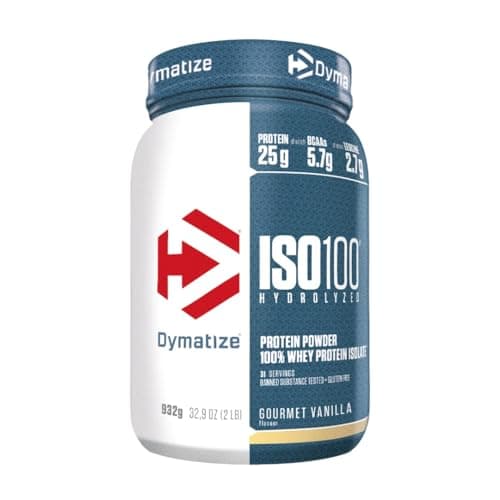 Image of Dymatize ISO 100 Hydrolyzed Gourmet Vanilla 932g - Whey Protein Hydrolysat + Isolat Powder