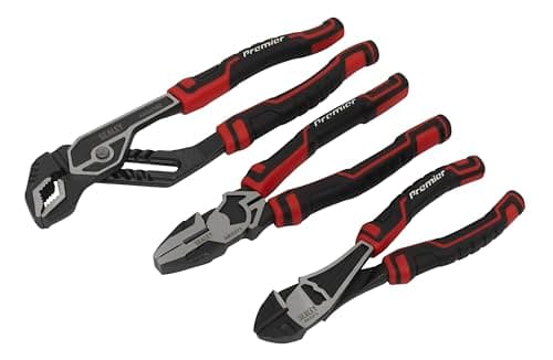 Image of Sealey AK8377 3pc High Leverage Pliers Set