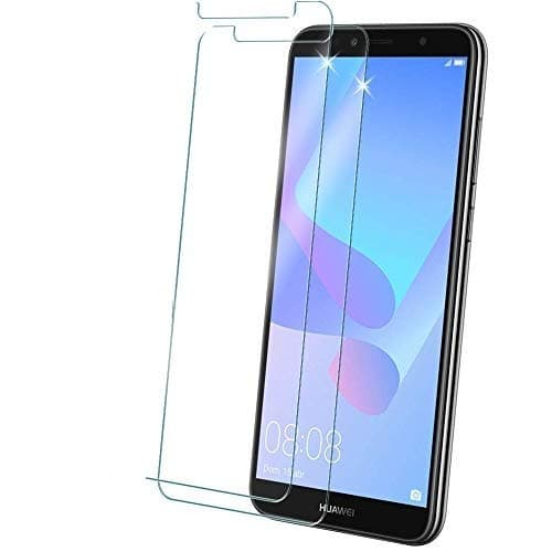 Image of TECHGEAR [2 Pack] GLASS Edition for Huawei Y6 2018 Genuine Tempered Glass Screen Protectors Guard Cover Compatible with Huawei Y6 (2018)