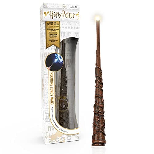 Image of WOW! STUFF - Hermione Granger Lumos Wand 7 Inch Light-Up, Wizarding World Harry Potter Gifts, Toys and Collectables, Role Play or Dress-up Costume Accessory for Fans, Girls and Boys, Ages 6 to Adult