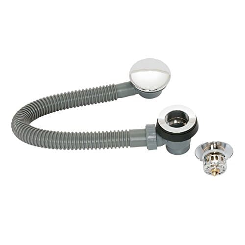 Image of JT Pickfords | Chrome Bath Easyclean Push Button Waste with Overflow