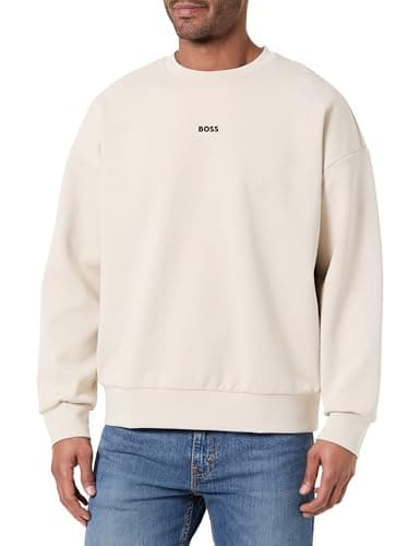 Image of BOSS Men's Sweatshirt, Light Beige 272, XL