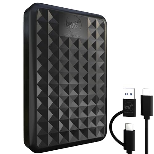 Image of ModusTech 1TB Portable External Hard Drive USB 3.0/Type-C – Slim High-Speed HDD for Backup, Storage, Gaming – Compatible with PC, Mac, Laptop, PS4, Xbox, Windows, MacBook, Smart TV (Black, 1TB)