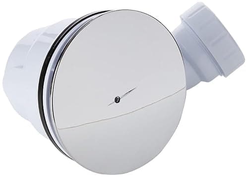 Image of VeeBath 90mm Fast Flow Easy Clean Shower Enclosure Tray Waste Trap, Shower Drain Cover- Chrome