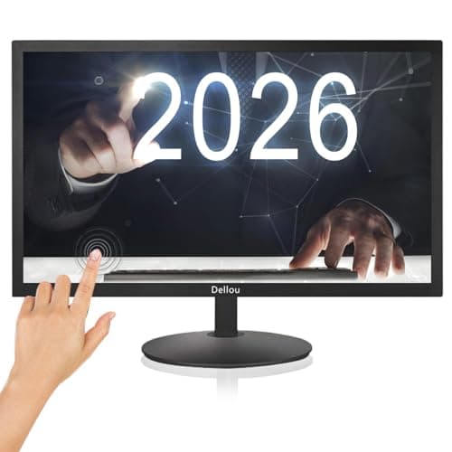 Image of Colloou 24 inch Touch Screen Monitoring Security CCTV Camera Monitor Display Screen Multifunctional Interface BNC,HDMI,VGA,USB,AV Computer LCD Monitor Built-in Speaker 1920x1080 Full HD