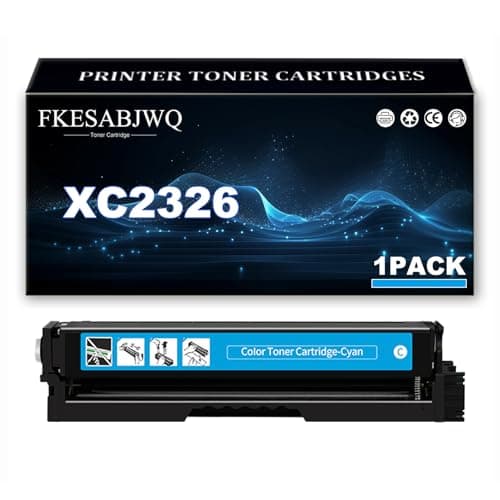 Image of XC2326 Toner Cartridge, Compatible 24B7502 24B7499 24B7500 24B7501 Toner Cartridges for Lexmark XC2326 C2326 Printer,Cyan-1 Pack