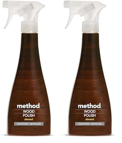 Image of Method Wood Polish Spray, Floor Cleaner For Wood, Almond, 354 ml (Pack of 2)