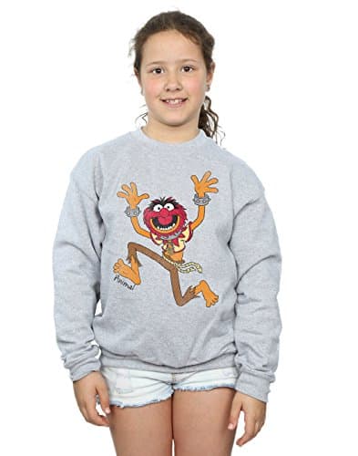 Image of Disney Girls The Muppets Classic Animal Sweatshirt 7-8 Years Sport Grey