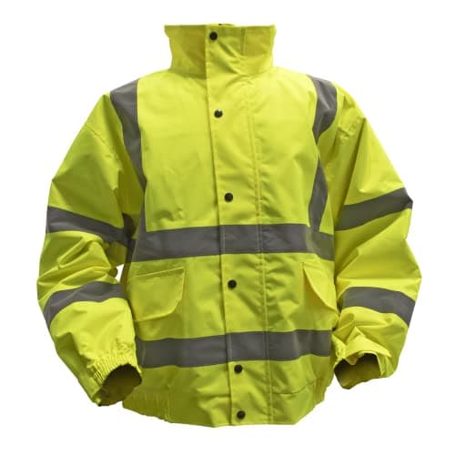 Image of Sealey 802XXL Hi-Vis Yellow Jacket with Quilted Lining & Elasticated Waist - XX-Large