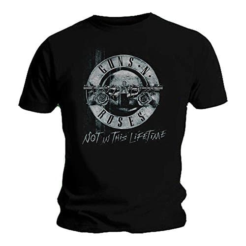 Image of Guns N Roses Official T Shirt Not in This Lifetime Tour XEROX Bullet S Black