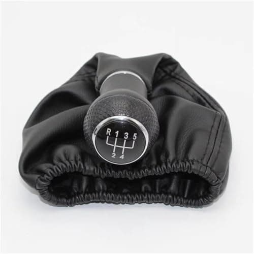 Image of HFSWWLKJ Shifter Lever Compatible with VW for Lupo 6X1 1999 2000 2001 2002 2003 2004 2005 2006 Car 5 Speed Gear Shift Knob Shifter Lever Stick Gaiter Boot Cover