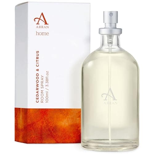 Image of Arran Sense of Scotland Cedarwood & Citrus Home Scented Room Spray Mist Air Freshener (100ml) with a Heart of Bay, Cedar, Patchouli & Citrus Lemon