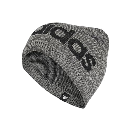Image of adidas Unisex Daily Light Beanie, Dark Grey Heather/Black, XL