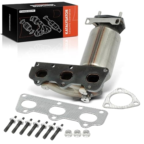 Image of Frankberg Petrol Catalytic Converter Compatible with Fabia I 6Y2 6Y3 6Y5 1.2 2002-2008 Polo 9A 9N 1.2 2001-2007 Cordoba Ibiza III Engine Code: AZQ Replace# 03E253020FX