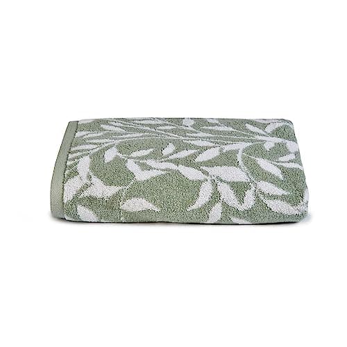 Image of Dreams & Drapes Bathroom - Sandringham - 100% Cotton Bath Towel - 70 x 130cm in Sage, (SGWSEUXPZD)