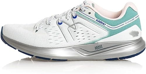Image of Karhu Synchron Ortix Women's Road Running Shoes, White/Blue Surf - 5.5 UK