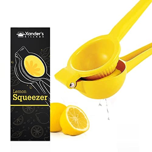 Image of Xander’s Kitchen Lemon Squeezer – Lemon Juicer Squeezer for Kitchen – Durable Aluminium Lemon Squeezer Press – Manual Juice Squeezer for Lime, Lemon, Orange – Ideal for Lemonade, Cocktails, Bars