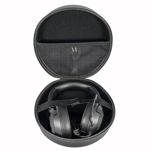 Image of YIIWAY Hard Travel Case Compatible with HP Pavilion 400 / Pavilion 600 / Omen Blast/OMEN Mindframe2 Gaming Headset, Case Only - Black YC80043