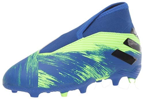 Image of adidas Men's Nemeziz 19.3 Ll Fg J Sneaker, Signal Green/core Black/Team Royal Blue, 6 M US Little Kid