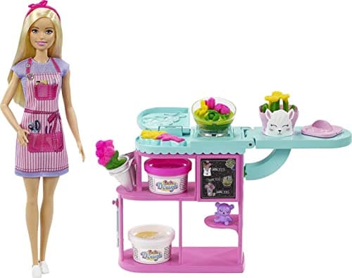 Image of Run a floral shop with the Barbie® florist doll and playset!