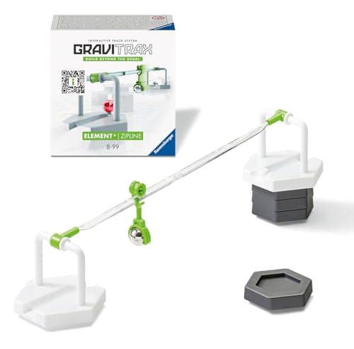 Image of Ravensburger GraviTrax Extension Zipline - Marble Run STEM, Building and Construction Toys for Kids Age 8 Years +
