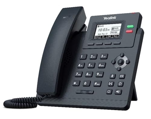 Image of Yealink SIP T31G Entry Level HD Gigabit IP Corded Phone with Extra Large Graphical Pixel Backlit LCD Display (132 x 64) - Black
