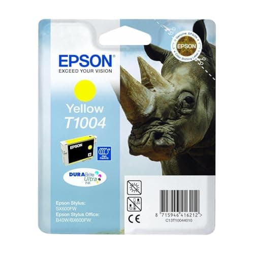 Image of Epson C13T10044010 - EPSON T1004 HC YELLOW INK STYLUS OFFICE BX600FW B40W