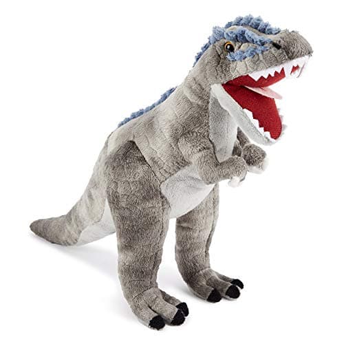 Image of Zappi Co Plush Children's Stuffed Soft Cuddly Plush Toy-Part of Safari Animals Collection, Perfect for Kids (31cm Depth)(T-Rex Dinosaur)