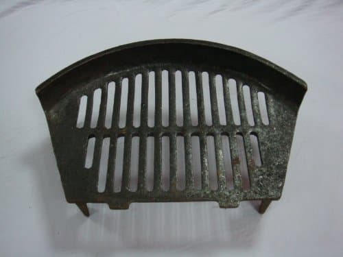 Image of Inglenook 16" Fire Grate Cast Iron Stool Coal Log Fireplace Black Front Open Basket