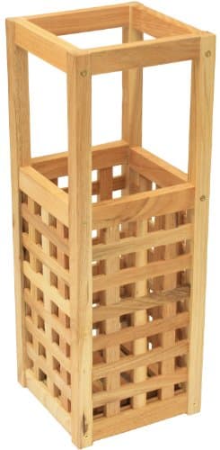 Image of Maribelle Small Square Wooden Umbrella/Walking Stick Storage Bin Stand